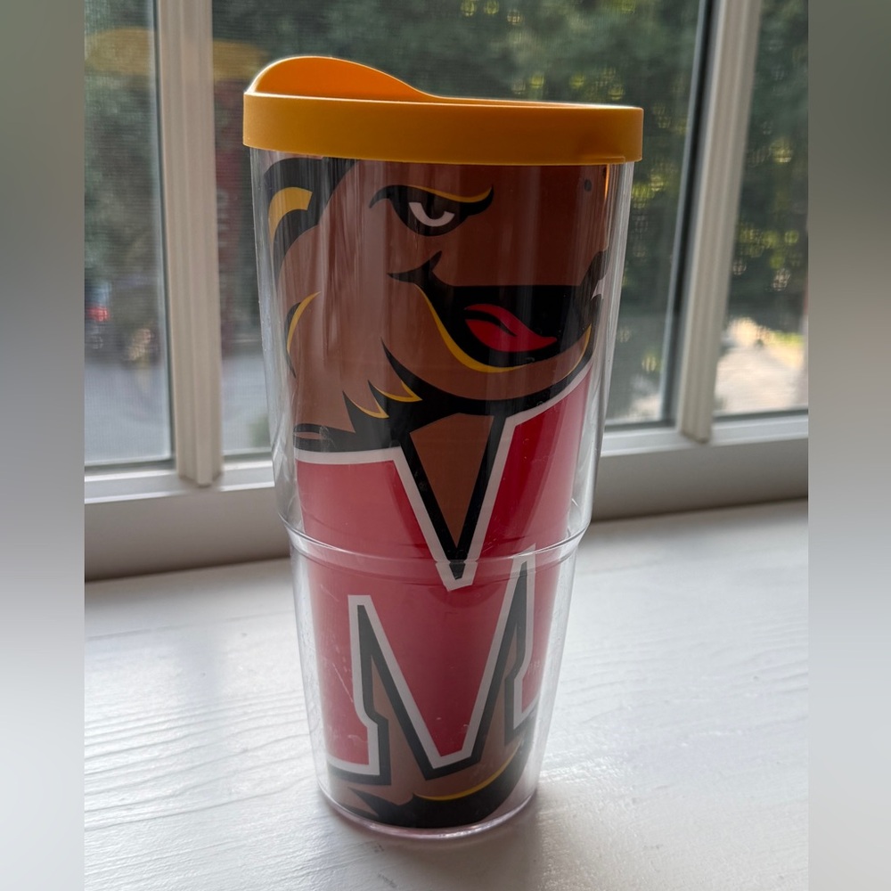 🔥University of Maryland Tumbler Tervis Car Cup 16 oz. *EUC*